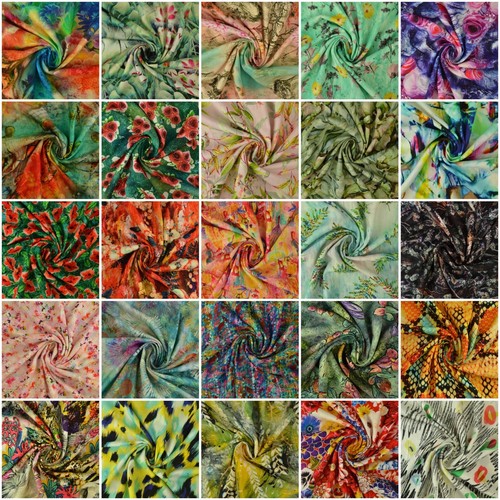 Leinen viskose stoff floral - viskose,