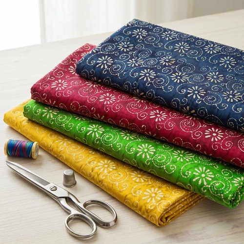 Voilestoff baumwollstoff batik - voilestoff,