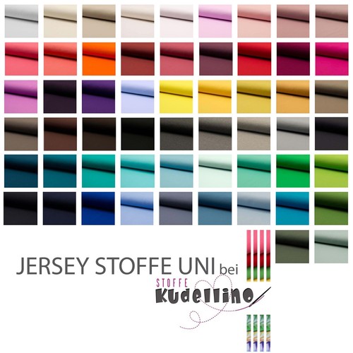 Premium jersey stoff uni - premium,