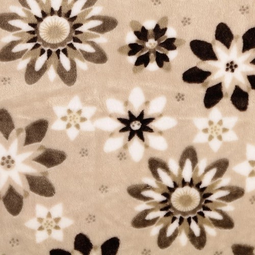 Fleece stoff blumen - fleece,