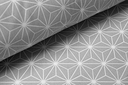 Stoff grau geometrisch muster - grau,
