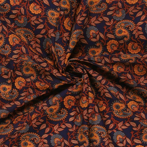 Baumwollstoff voile paisley - baumwollstoff,
